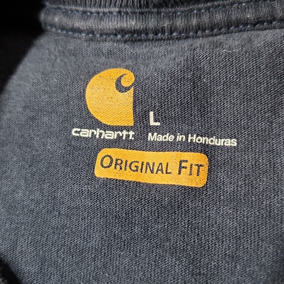 Carhartt Lot x 3 Original Fit Long Sleeve Crewneck Pocket Large - Picture 9 of 13